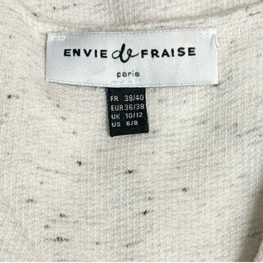 ENVIE DE FRAISE Ivory & Black Marled Specked Maternity Dress - Picture 7 of 9